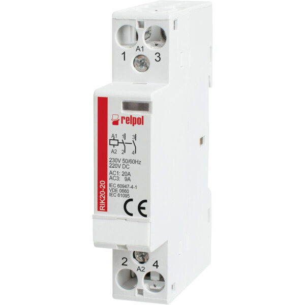 RIK20-20-24 - Installation contactor 2 NO 24 V AC/DC 20A