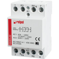 RIK63-40-230 - Installation contactor 4 Pole, 230V AC 63A