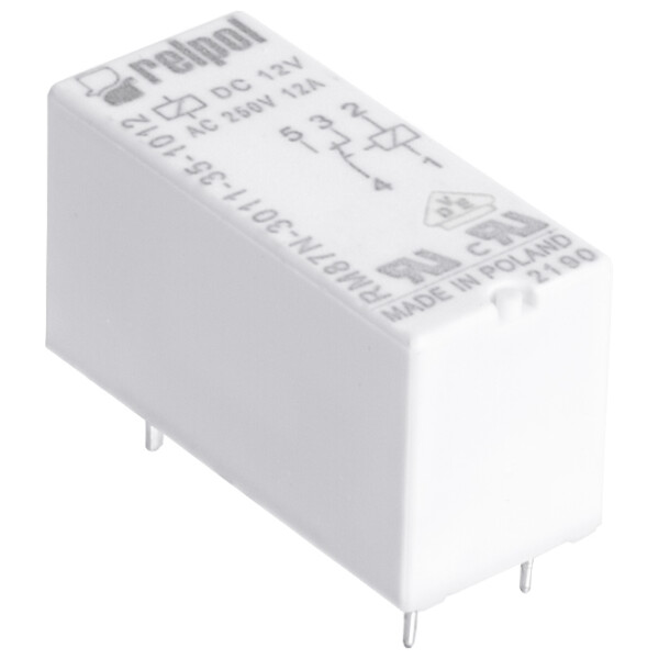 RM87N-2011-25-5230 - 230 VAC 12A miniature relay SPDT