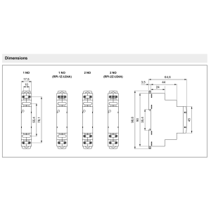 RELPOL RPI-1ZI-U24A - 24V DC/AC 230V AC 16A Installation inrush relay 1 N/O