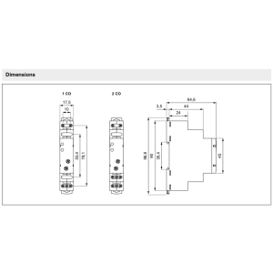 RPC-2E-A230 - Time relay, 2 contact, on-delay, 230 VAC 8 A, 8 time ranges