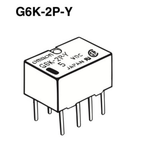 G6K-2P-Y 12VDC - 1A miniature relay DPDT