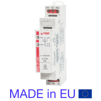 RPB-1P-U24 - Bistable impuls relay 24V AC/DC 1 changeover contact LED control.