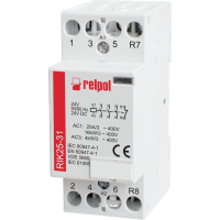RIK25-31-24 - Installation contactor, 4-poles, 25A, 24V AC/DC