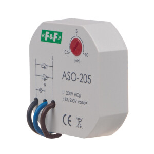 Treppenlichtzeitschaltuhr ASO-205 230V AC für Unterputzdose Ø60. 10 A