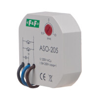 Staircase timer switch ASO-205 230V AC for flush-mounted box Ø60. 8A