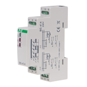 BIS-414 latching relay 230V AC 2 changeover contacts...