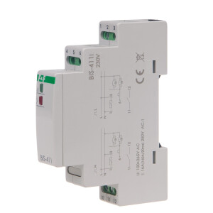 BIS-411-LED latching relay 230V AC 16A 1 NO contact for...