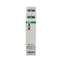 BIS-411M 24 V latching relay 9V-30V AC/DC 16A 1 changeover contact DIN rail