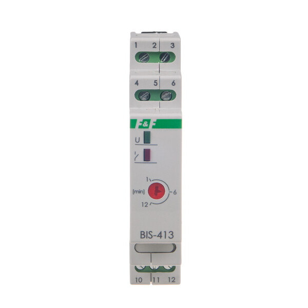 BIS-413-LED impulse relay 230V AC 16A 1 NO contact with time function