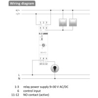 BIS-413-LED- 24V latching relay 9V-30V AC/DC 16A 1 NO contact for LED lighting