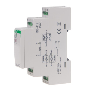 BIS-412 230 V latching relay 230V AC 16A 1 changeover...