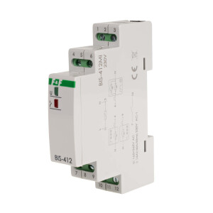 BIS-412M-LED- 230 V latching relay 230V AC 16A 1 NO contact group function