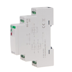 BIS-412-LED-24 V latching relay 9V-30V AC/DC 16A 1 NO contact with group function