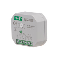 BIS-409 impulse relay 230V AC 2x8A 2 NO contact flush mount box