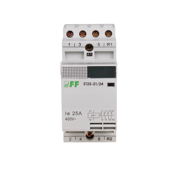 ST25-31 24V Modular installation contactor 24V AC 25A 3 NO + 1 NC