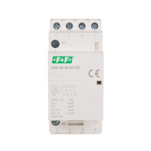 ST25-40 24V AC/DC Modular Installation Contactor 25A 4 NO