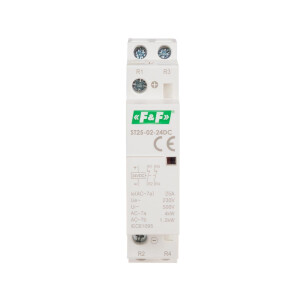 ST25-02-24V DC Modular installation contactor 25A 2 NC