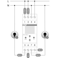 PCZ-522 Programmable digital control timer 24V to 260V AC/DC