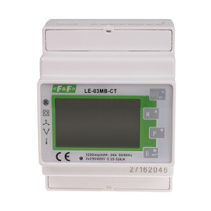 LE-03MB CT electricity meter 3-phase 3x230V to 400V...