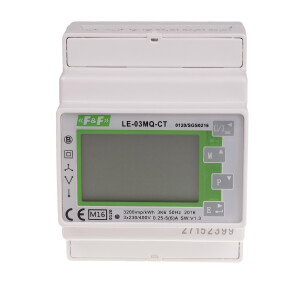 LE-03MQ CT electricity meter 3-phase 3x230V to 400V...