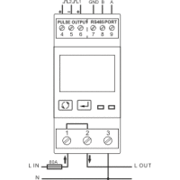 LE-01MQ Stromzähler 100A 230V bidirektional RS-485 und Modbus