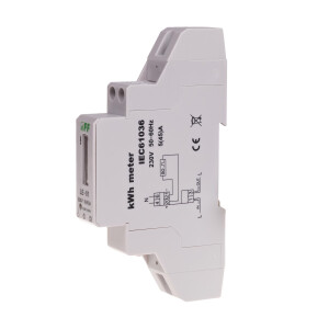 LE-01 electricity meter 1-phase 45A 230V AC static class 1