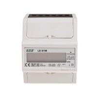 LE-01M Electricity meter 80A remote reading 1phase 230V AC RS-485 and Modbus RTU