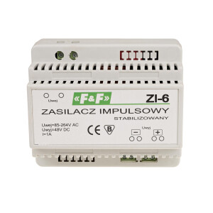 ZI-6 impulse power supply 50W 48V DC for DIN rail