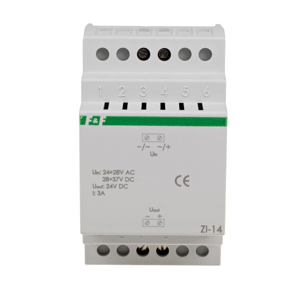 ZI-14 pulse stabilizer for low voltage 3A 24V DC for DIN rail