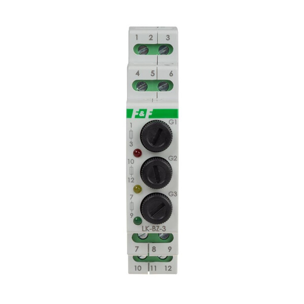 F&F LK-BZ-3 K fuse base with signal light red yellow green for DIN rail