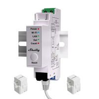 Shelly "Pro EM 50A" Stromzähler für Photovoltaik inkl. 2x 50A Klemmen Messfunktion WLAN LAN BT