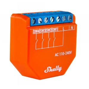 Shelly Flush-mounted "Plus i4" AC Scene...