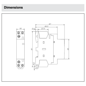 RELPOL RXC25-11-A230 Schaltschütz 230V AC 25A 1...