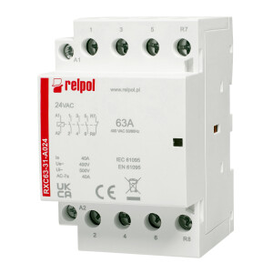 RELPOL RXC63-31-A024 Installationsschütz 24V AC 63A...