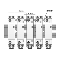 RELPOL RXC25-20-D024 Modular contactor 24V DC 25A 2 NO