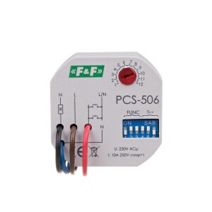 F&F PCS-506 timing-relay 230V AC Multifunction 1NO