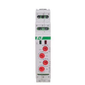 F&F PCU-507-24V Zeitrelais 24V AC/DC Multifunktion zyklischer Betrieb 2Wechsler