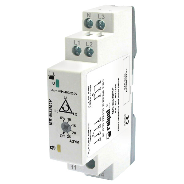 MR-EU3M1P - Monitoring relay 1 CO, 250V AC 3 Phase