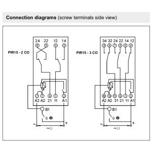 PIR153-024DC-00T - Time relays 3 CO ( 3PDT), 10A, 250 VAC