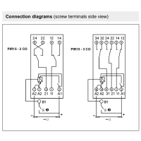 PIR153-024DC-00T - Time relays 3 CO ( 3PDT), 10A, 250 VAC